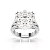 12.75 CT Round Cut Solitaire Lab Diamond Ring